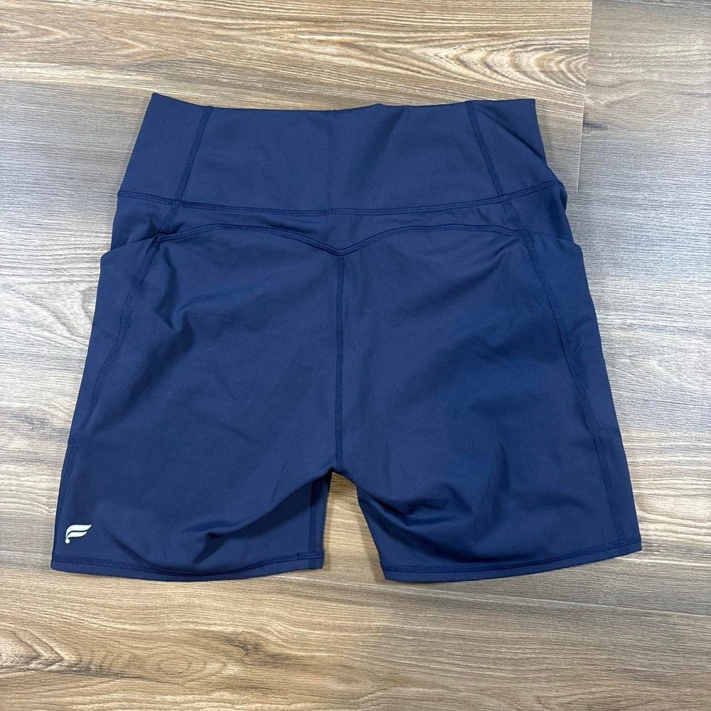 Fabletics PureLuxe 4" Shorts Navy Blue - Picture 2 of 5